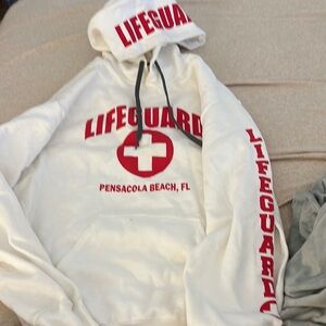 White Lifeguard Hoodie